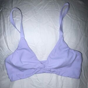 Gymshark Twist-Front Lilac Sports Bra Light Support
